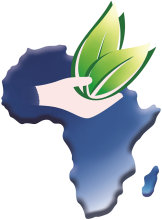 Carte de l’Afrique associée à une main tendue